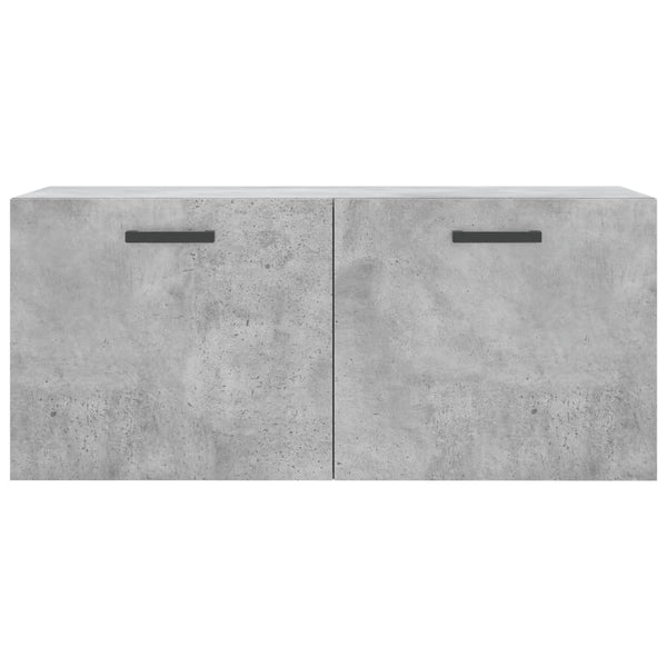 Seinäkaappi betoninharmaa 80x36,5x35 cm tekninen puu