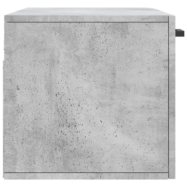 Seinäkaappi betoninharmaa 80x36,5x35 cm tekninen puu