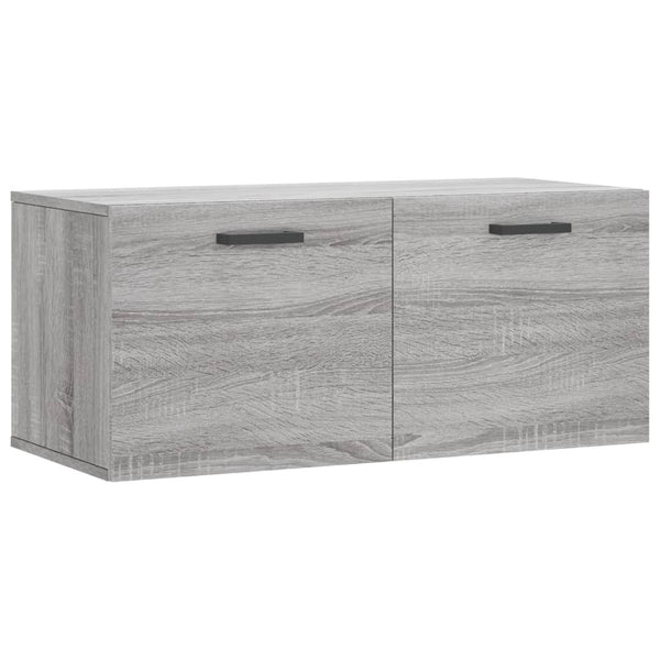 Seinäkaappi harmaa Sonoma 80x36,5x35 cm tekninen puu