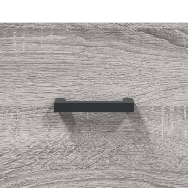 Seinäkaappi harmaa Sonoma 80x36,5x35 cm tekninen puu