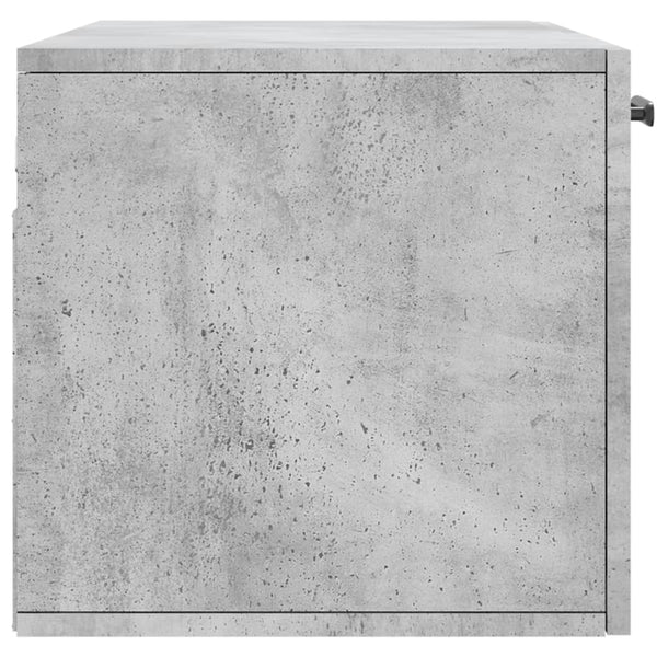 Seinäkaappi betoninharmaa 80x36,5x35 cm tekninen puu