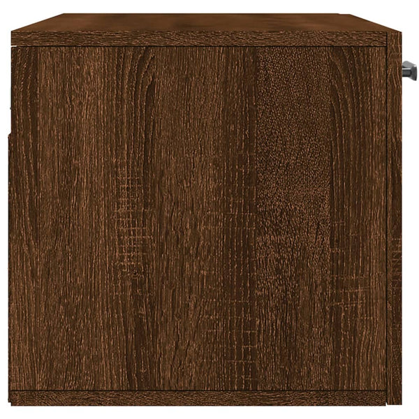 Seinäkaappi ruskea tammi 80x36,5x35 cm tekninen puu