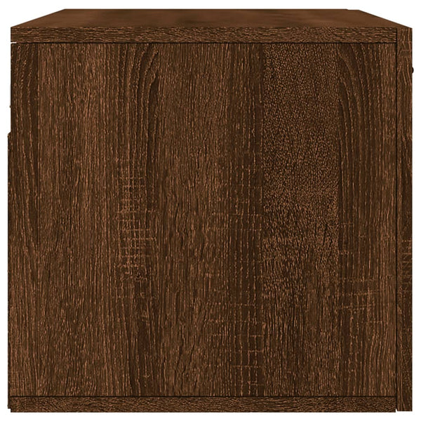 Seinäkaappi ruskea tammi 80x36,5x35 cm tekninen puu