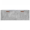 Betoninharmaa seinäkaappi Istinie 100x36,5x35cm (puinen)