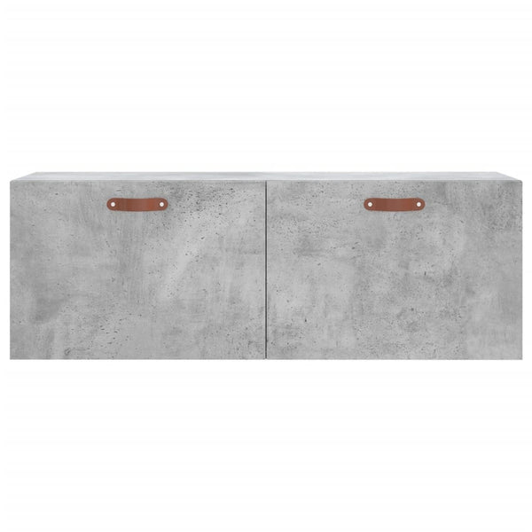 Betoninharmaa seinäkaappi Istinie 100x36,5x35cm (puinen)