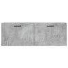 Seinäkaappi betoninharmaa 100x36,5x35 cm tekninen puu