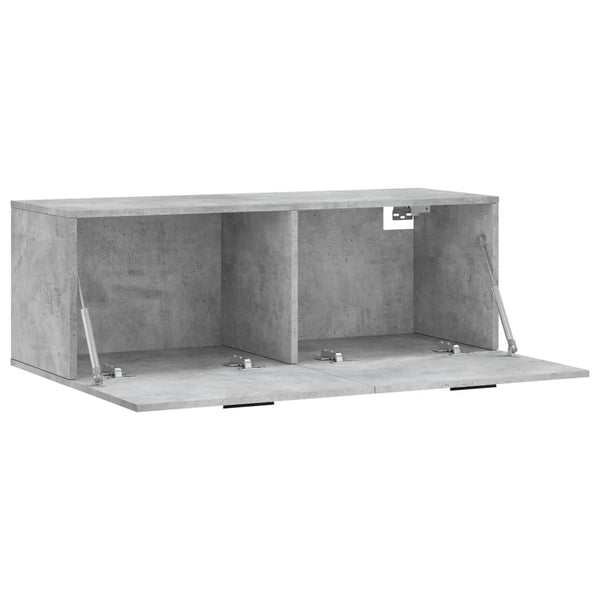 Seinäkaappi betoninharmaa 100x36,5x35 cm tekninen puu