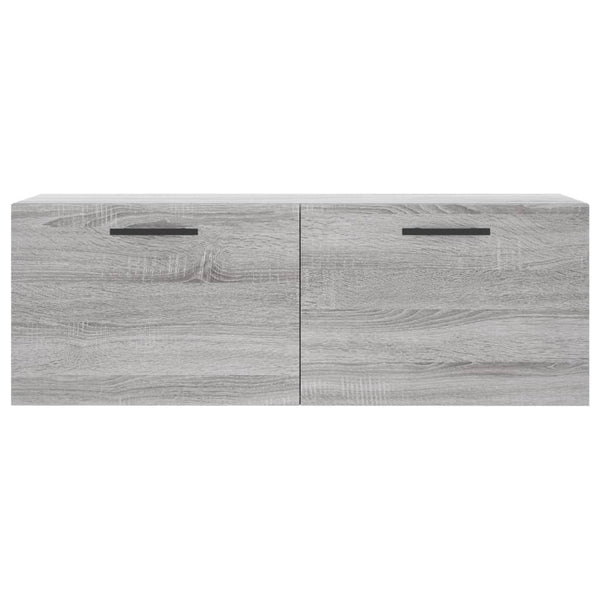 Seinäkaappi harmaa Sonoma 100x36,5x35 cm tekninen puu