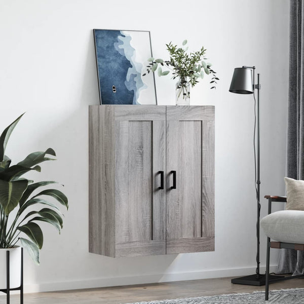 Harmaa seinäkiinnitettävä kaappi Rapa 69,5x34x90cm (puinen)