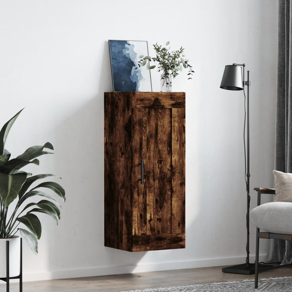 Savutammi seinäkiinnitettävä kaappi Jindi 34,5x34x90cm (puinen)