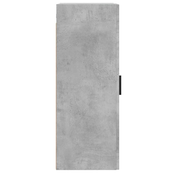 Seinäkiinnitettävä kaappi betoninharm 34,5x34x90cm tekninen puu