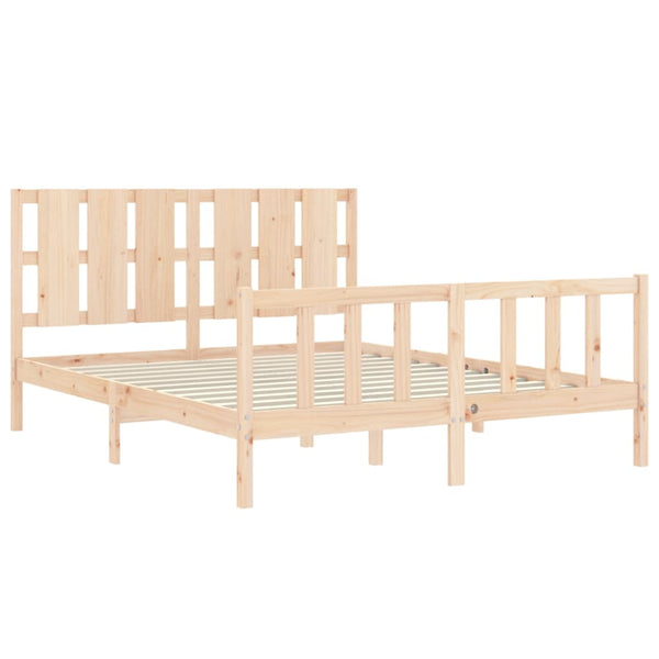 Sängynrunko päädyllä King Size täysi puu