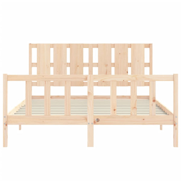Sängynrunko päädyllä King Size täysi puu