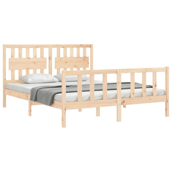 Sängynrunko päädyllä King Size täysi puu