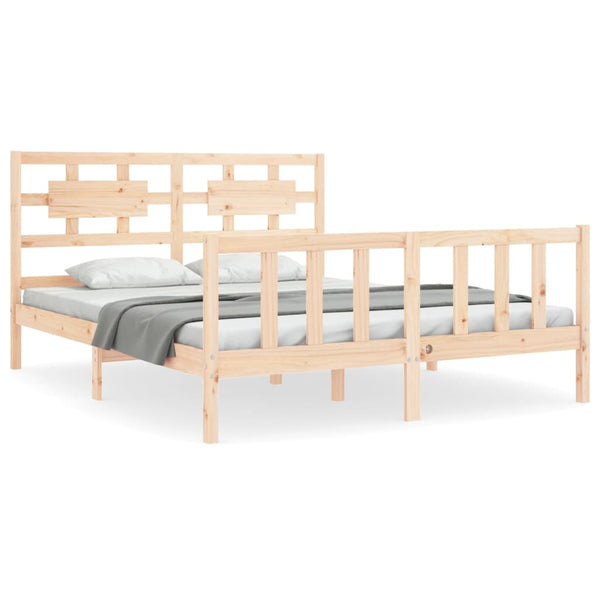 Sängynrunko päädyllä King Size täysi puu