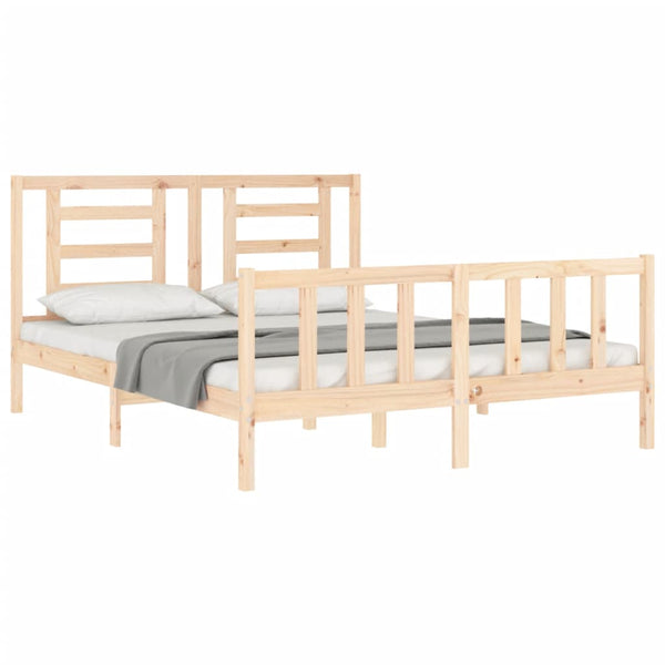 Sängynrunko päädyllä King Size täysi puu