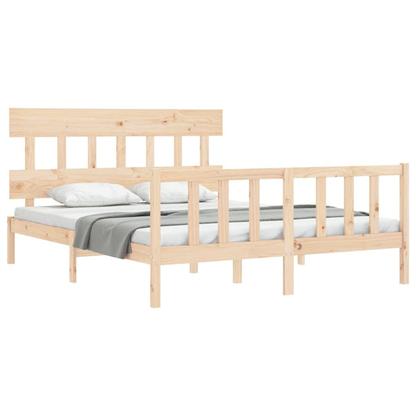 Sängynrunko päädyllä King Size täysi puu