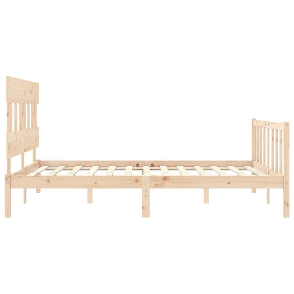 Sängynrunko päädyllä King Size täysi puu