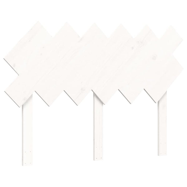 Sängynrunko päädyillä valkoinen Double täysi puu