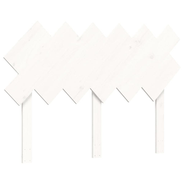 Sängynrunko päädyllä valkoinen 120x200 cm täysi puu