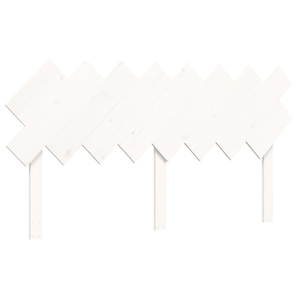 Sängynrunko päädyllä valkoinen 160x200 cm täysi mänty