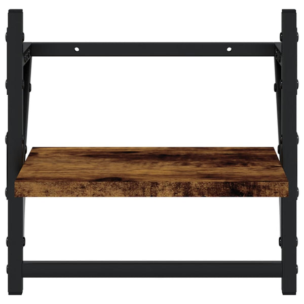 Seinähyllyt tangoilla 2 kpl savutammi 30x25x30 cm