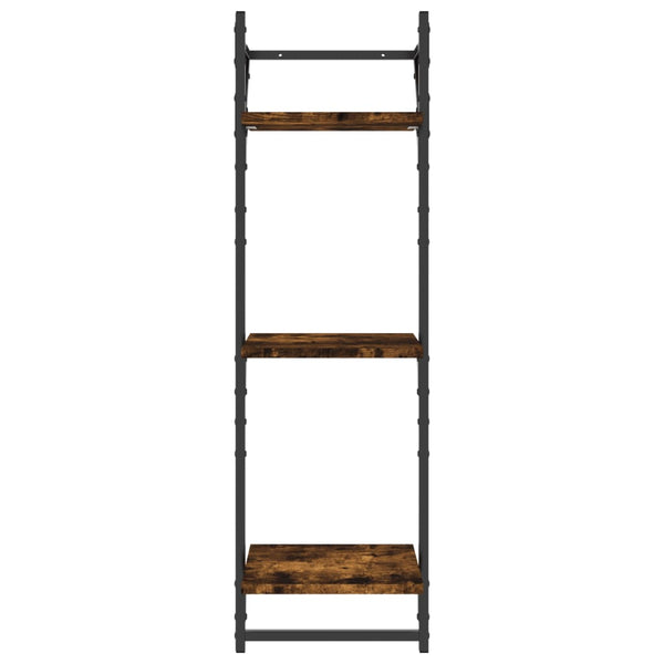 Seinähyllyt tangoilla 3 tasoa 2 kpl savutammi 30x25x100 cm