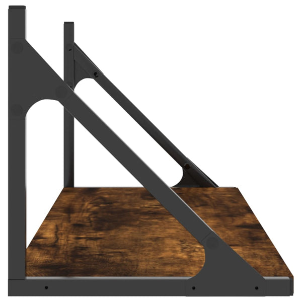 Seinähyllyt 2 kpl savutammi 80x25x25,5 cm tekninen puu