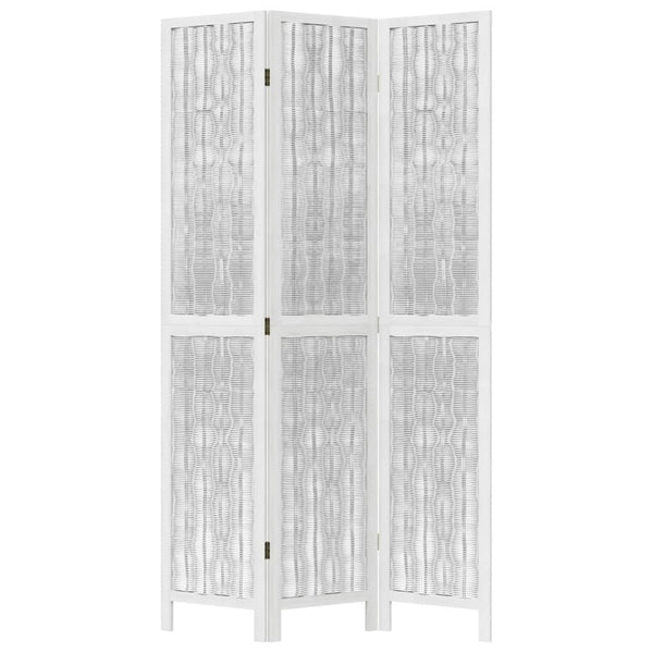 3-Paneelinen tilanjakaja valkoinen täysi keisaripuu