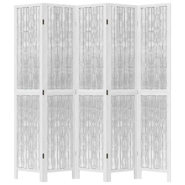 5-Paneelinen tilanjakaja valkoinen täysi keisaripuu