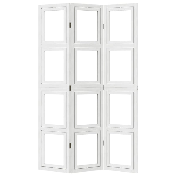 3-Paneelinen tilanjakaja valkoinen täysi keisaripuu