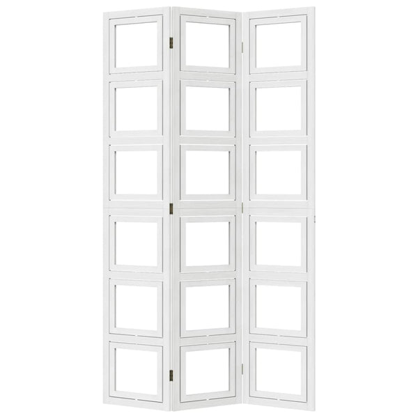 3-Paneelinen tilanjakaja valkoinen täysi keisaripuu