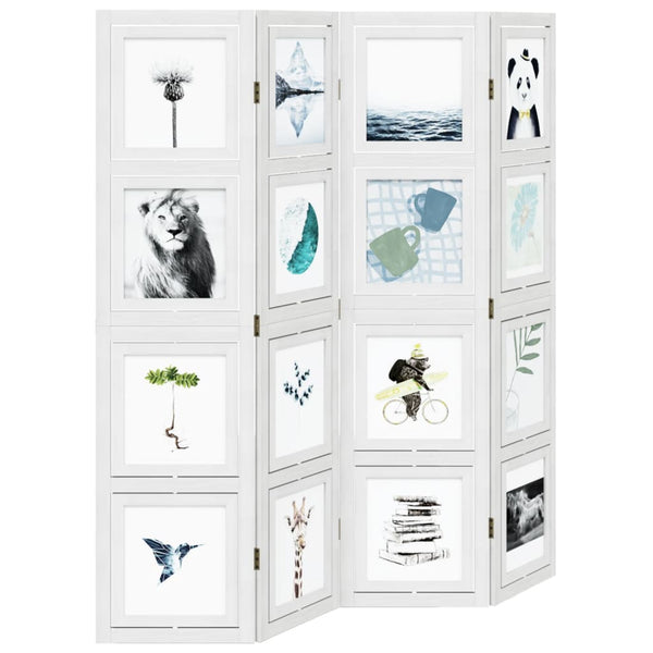 4-Paneelinen tilanjakaja valkoinen täysi keisaripuu