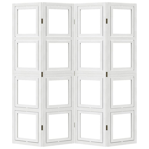 4-Paneelinen tilanjakaja valkoinen täysi keisaripuu