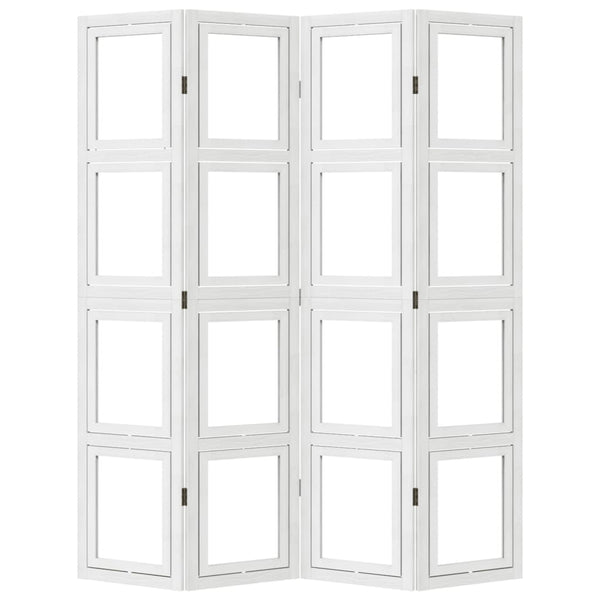 4-Paneelinen tilanjakaja valkoinen täysi keisaripuu