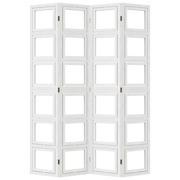 4-Paneelinen tilanjakaja valkoinen täysi keisaripuu