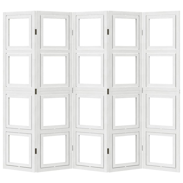 5-Paneelinen tilanjakaja valkoinen täysi keisaripuu