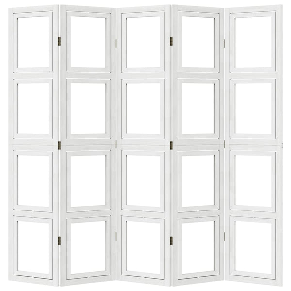 5-Paneelinen tilanjakaja valkoinen täysi keisaripuu