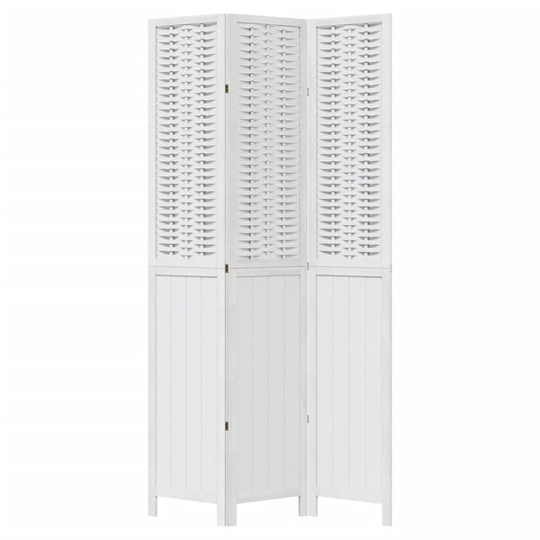 Valkoinen paneelinen tilanjakaja Amiticai 3- (keisaripuu)