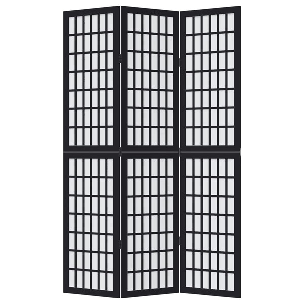 3-Paneelinen tilanjakaja musta täysi keisaripuu