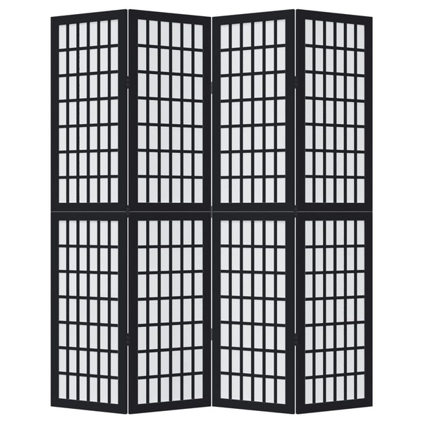 4-Paneelinen tilanjakaja musta täysi keisaripuu