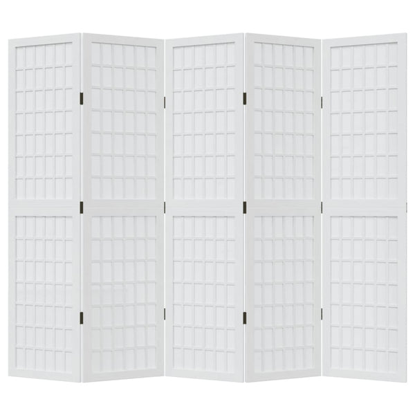 5-Paneelinen tilanjakaja valkoinen täysi keisaripuu