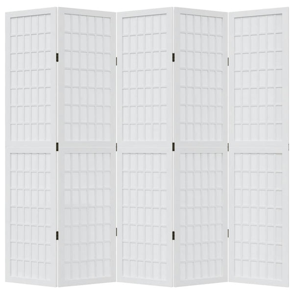 5-Paneelinen tilanjakaja valkoinen täysi keisaripuu