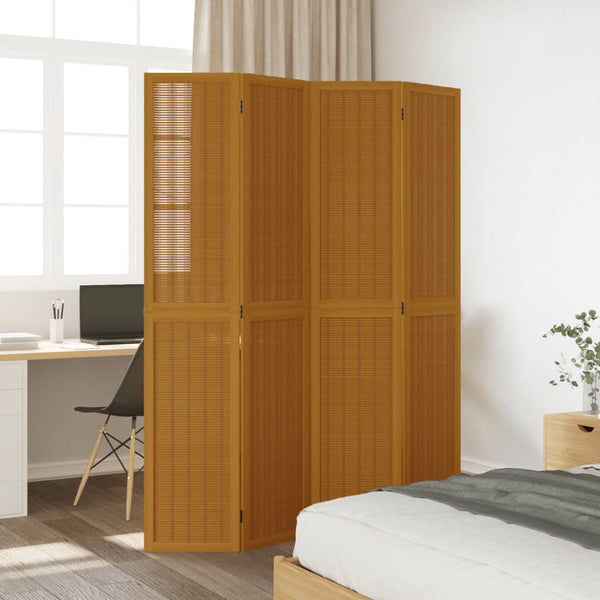 Ruskea paneelinen tilanjakaja Marinita 4- (keisaripuu)