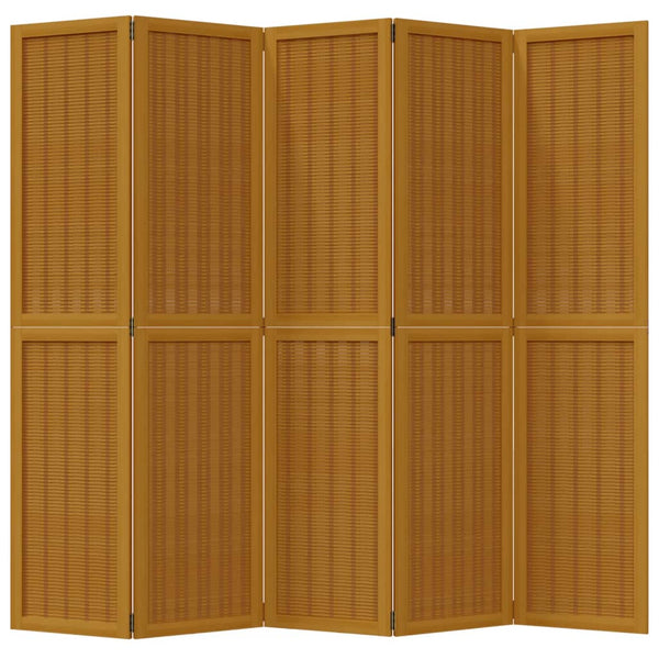 5-Paneelinen tilanjakaja ruskea täysi keisaripuu