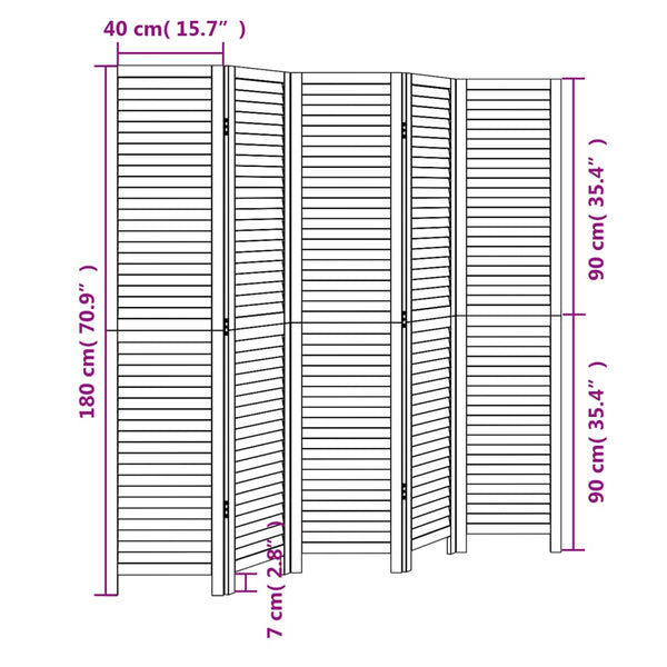 Musta paneelinen tilanjakaja Taft (keisaripuu)