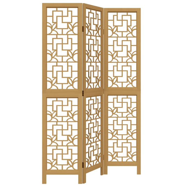 Ruskea paneelinen tilanjakaja Golei 3- (keisaripuu)