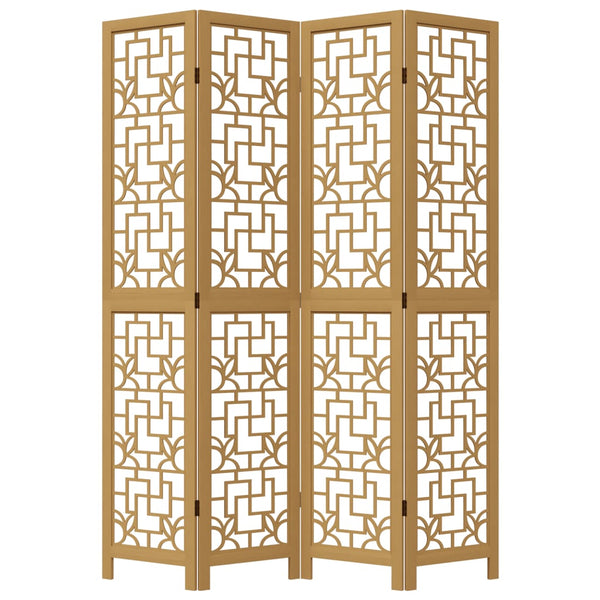 4-Paneelinen tilanjakaja ruskea täysi keisaripuu