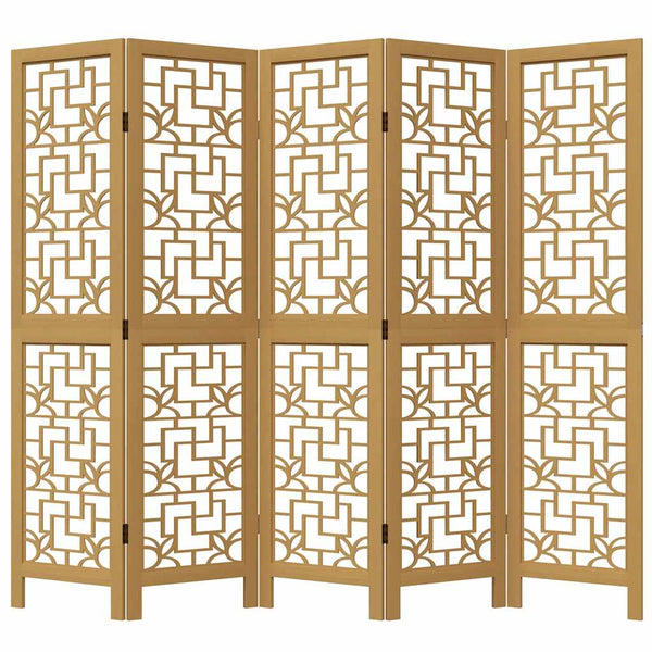 Ruskea paneelinen tilanjakaja Golei 5- (keisaripuu)