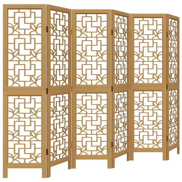 6-Paneelinen tilanjakaja ruskea täysi keisaripuu